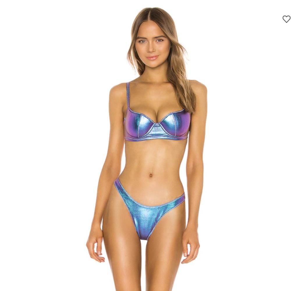 Danielle Guizio Balconette Bikini Top & High Rise Bottom SOLD OUT on Revolve